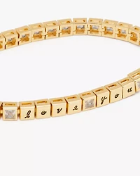 Way With Words Crossword Tennis Bracelet