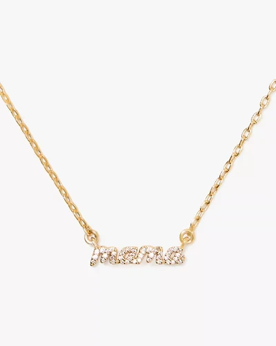 Mama Said Pave Pendant