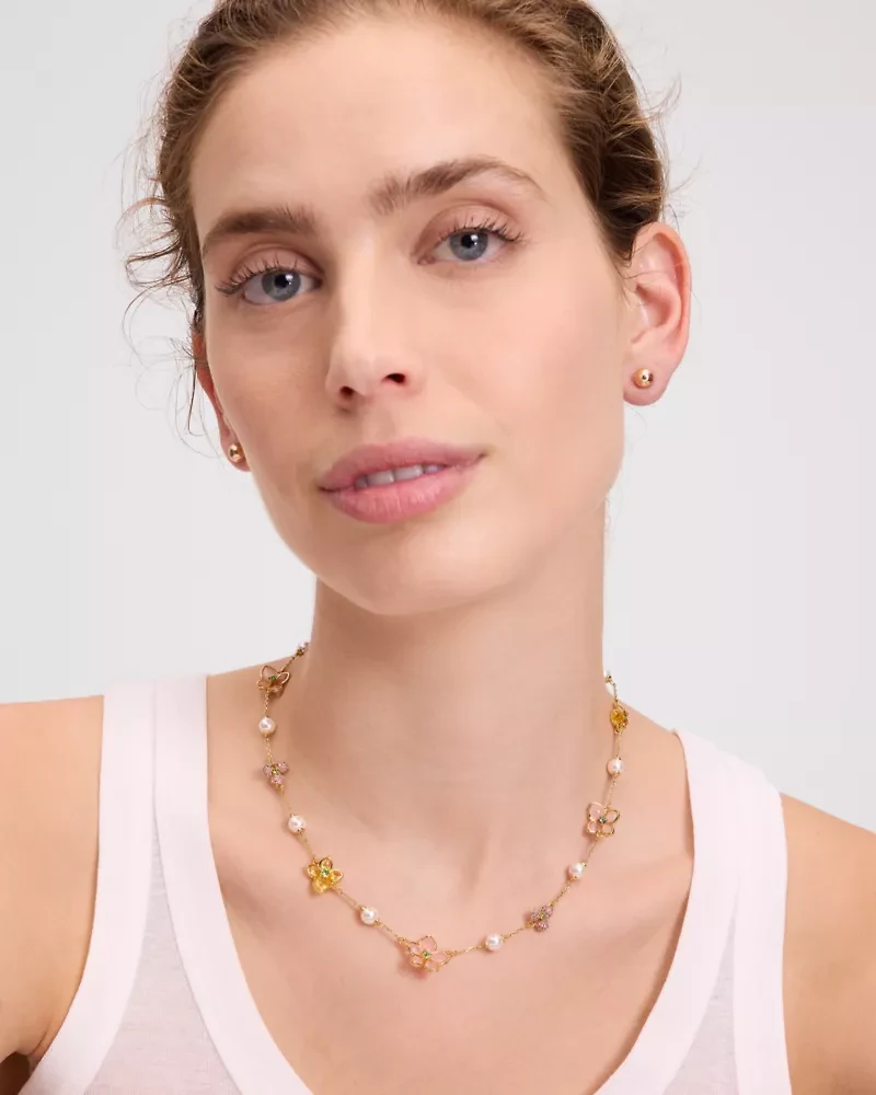 Pastel Petals Scatter Necklace