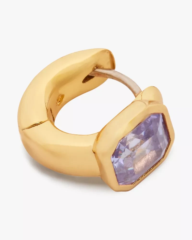 Keep Sparkling Asscher Huggies