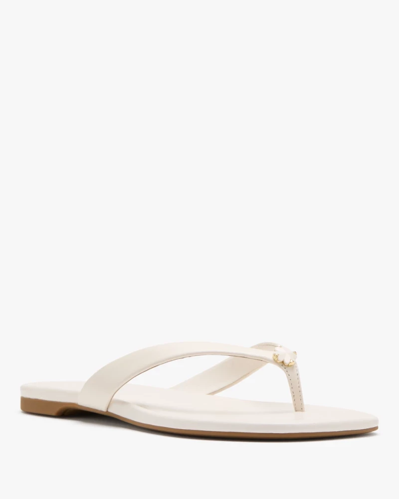 Spade Flower Flip Flops