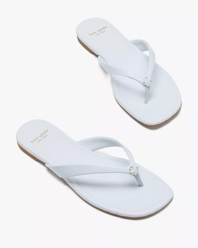 Spade Flower Flip Flops