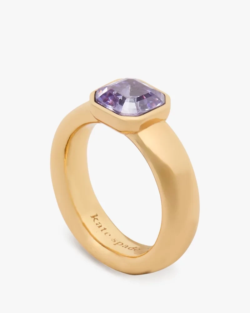 Keep Sparkling Asscher Ring