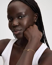 Initial Script Bracelet