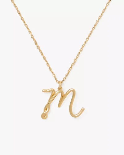 Initial Script M Pendant