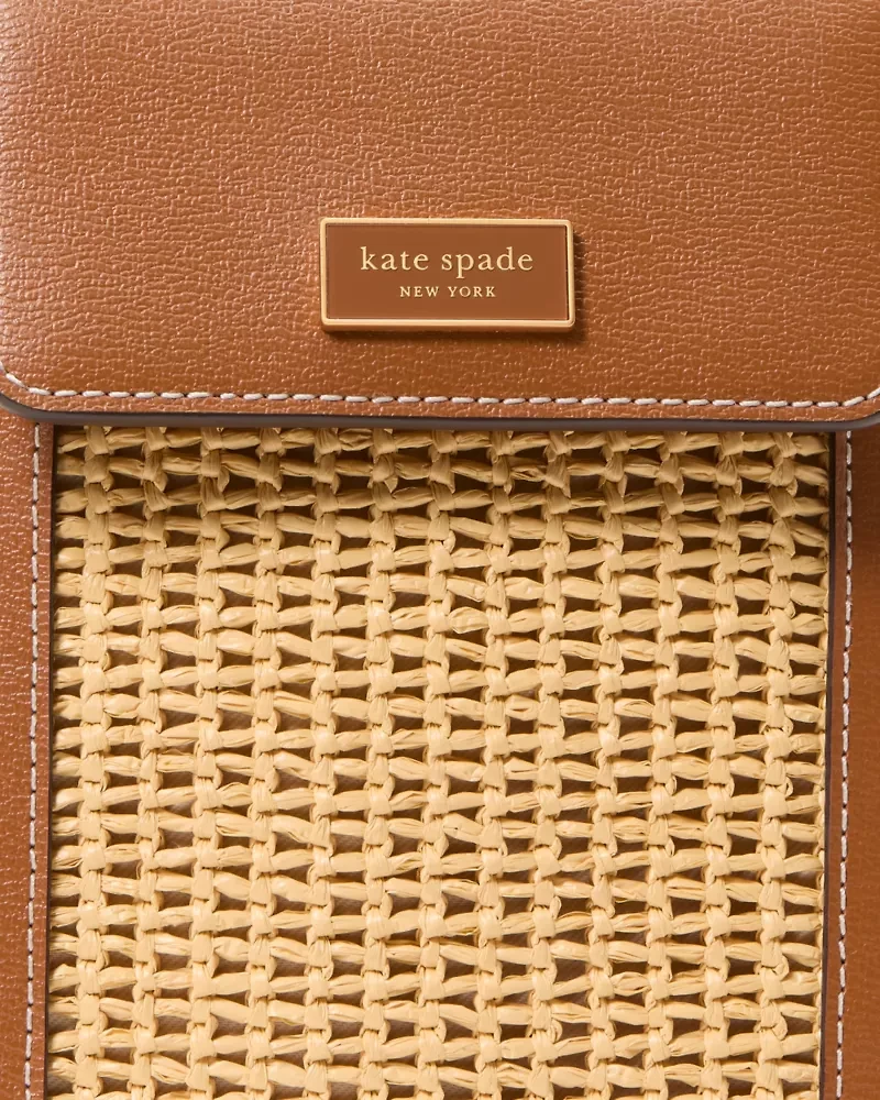 Serena Straw Phone Crossbody Bag