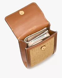 Serena Straw Phone Crossbody Bag