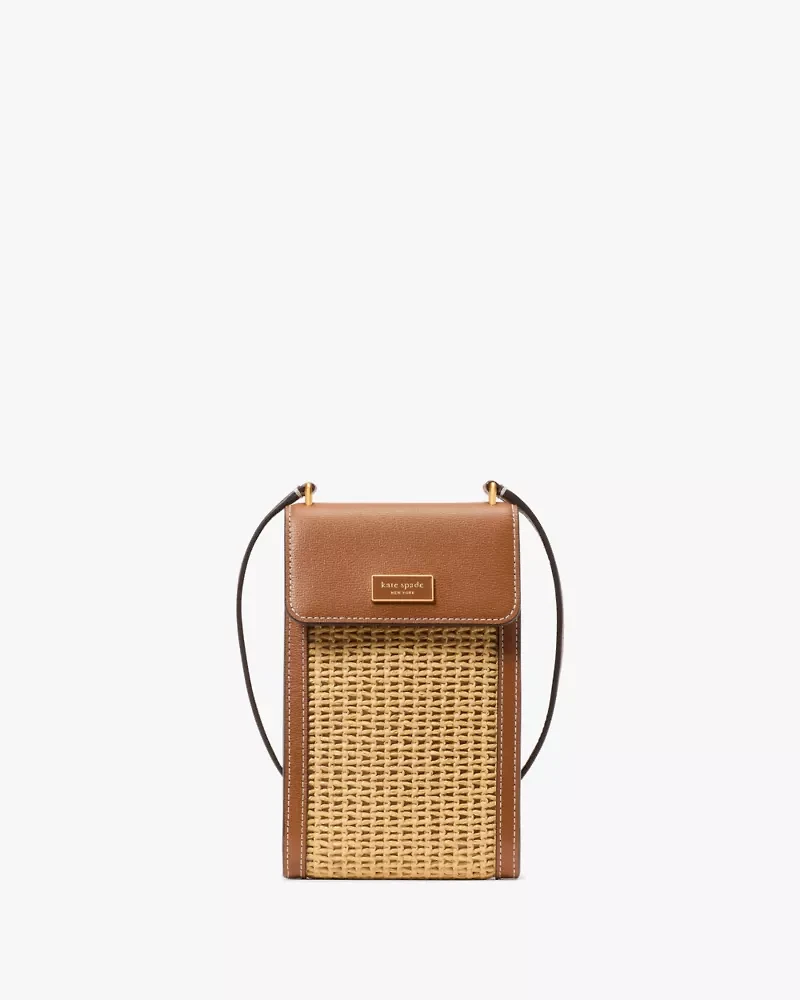 Serena Straw Phone Crossbody Bag