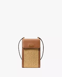 Serena Straw Phone Crossbody Bag