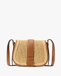 Nouveau Straw Mini Saddle Bag