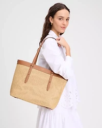 Do It All Straw Large Tote Bag