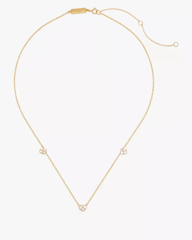 Kate Spade Fine Time To Shine Diamond Flower Necklace