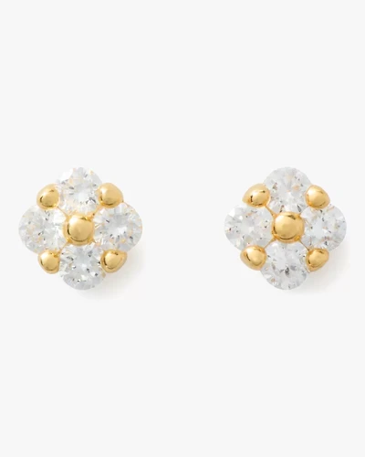 Kate Spade Fine Time To Shine Diamond Flower Studs