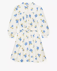 Painterly Bouquet Belted Shirt Dress