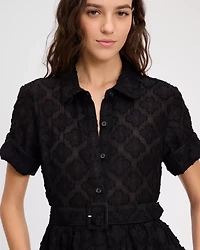 Belted Midi Shirt Dress