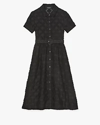 Belted Midi Shirt Dress