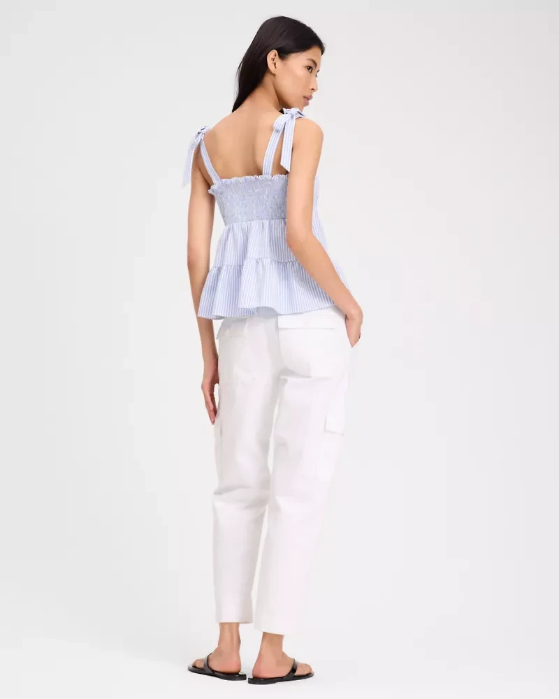 Seersucker Tiered Top