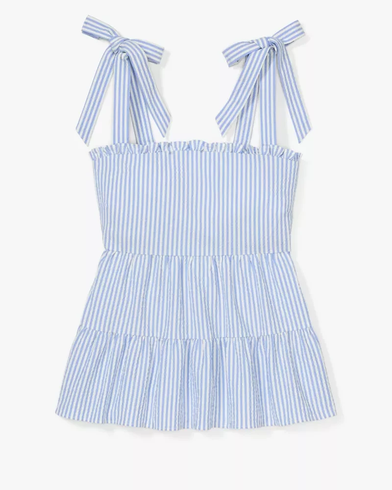 Seersucker Tiered Top