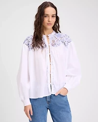 Floral Embroidered Blouse