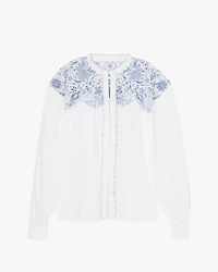 Floral Embroidered Blouse