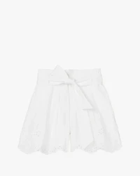Floral Embroidered Shorts
