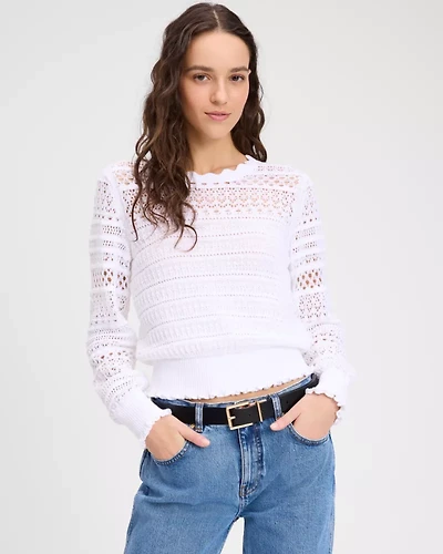 Scallop Lace Sweater