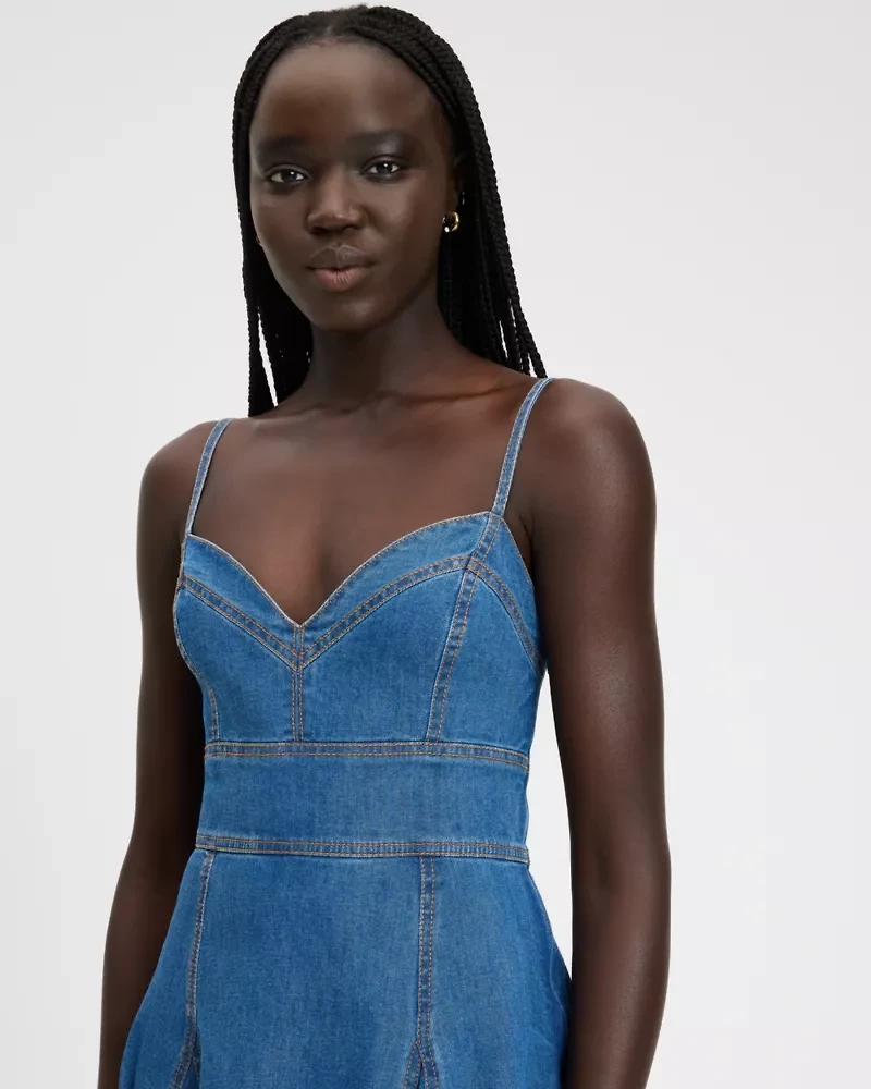 Denim Midi Dress