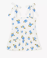 Painterly Bouquet Tiered Top