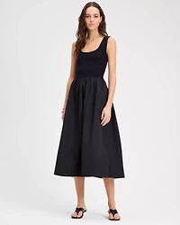 Mixed Media Midi Dress