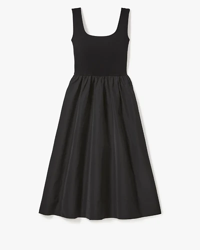 Mixed Media Midi Dress