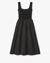 Mixed Media Midi Dress