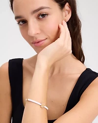 Double Knot Pave Hinged Bangle