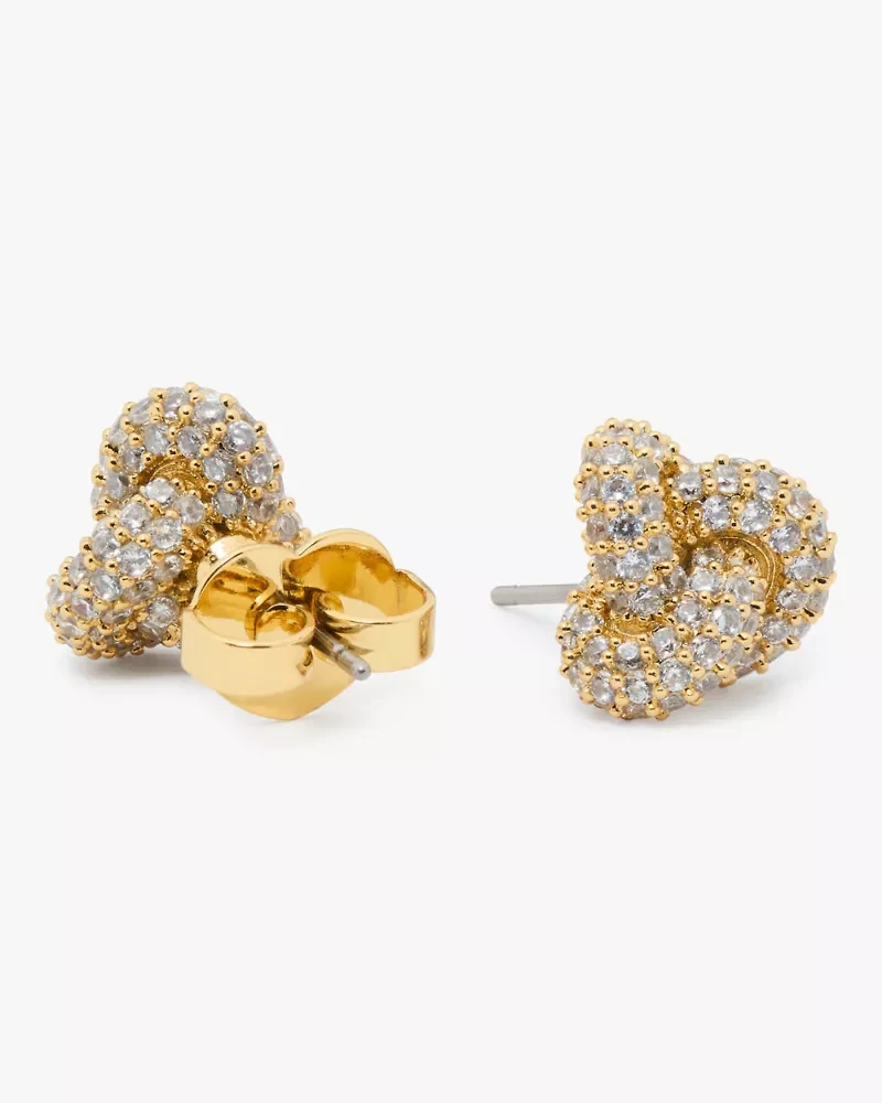 Double Knot Pave Studs