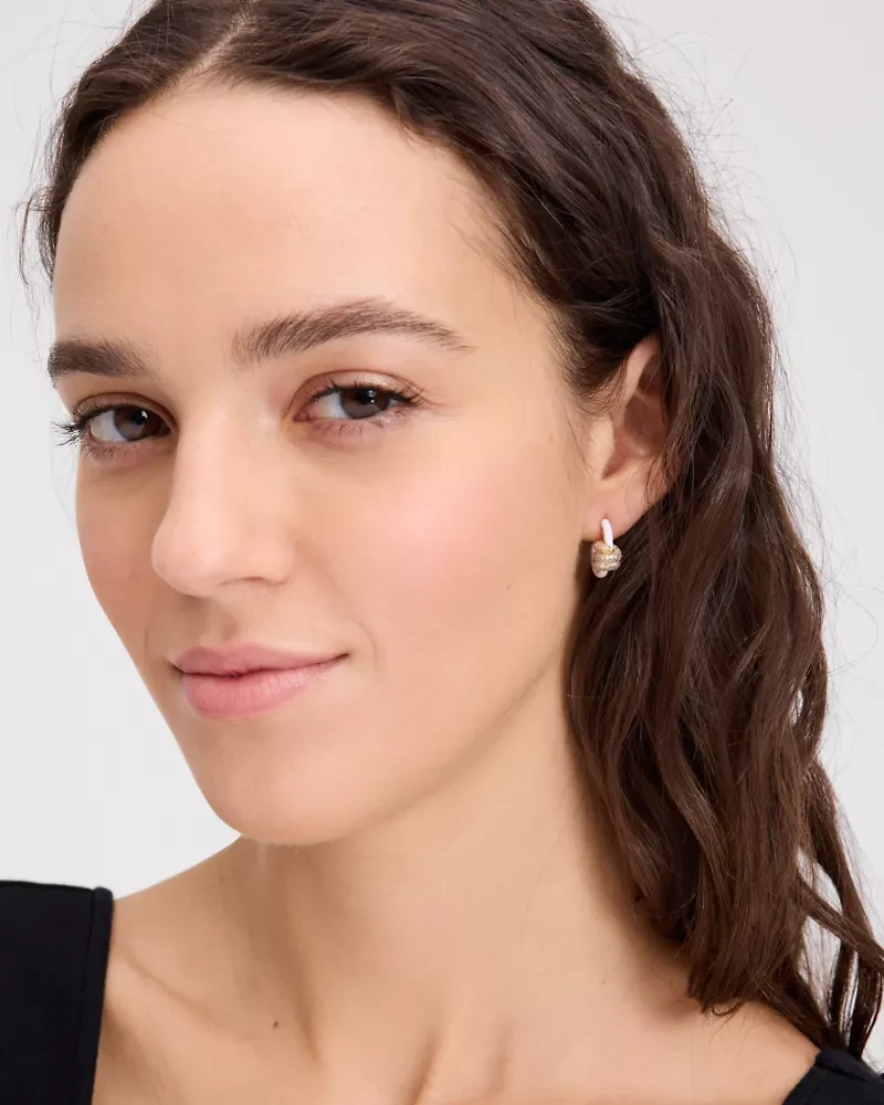 Ropes & Knots Pave Huggies