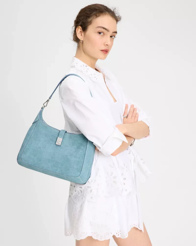 Deco Denim Hobo Bag