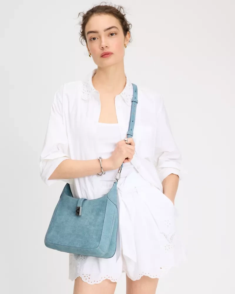 Deco Denim Hobo Bag