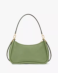 Kayla Woven Leather Small Convertible Shoulder Bag