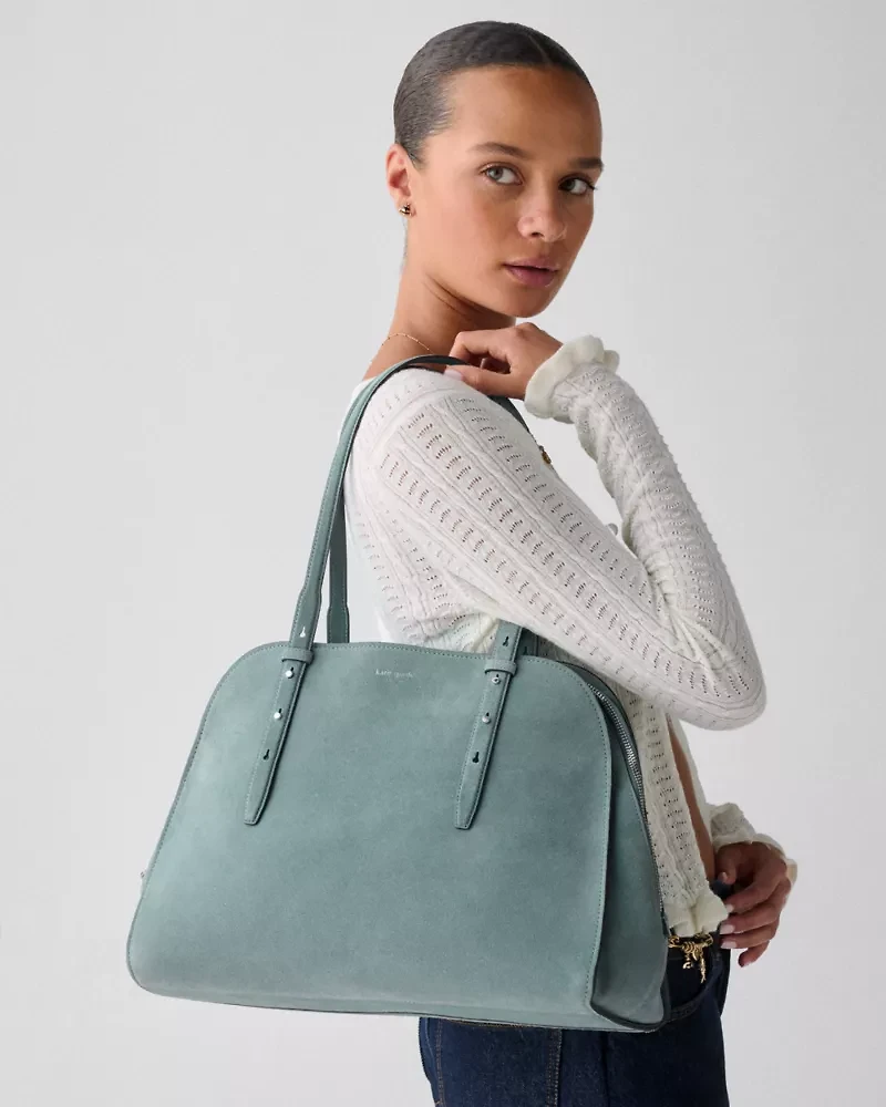 Maise Suede Carryall Bag