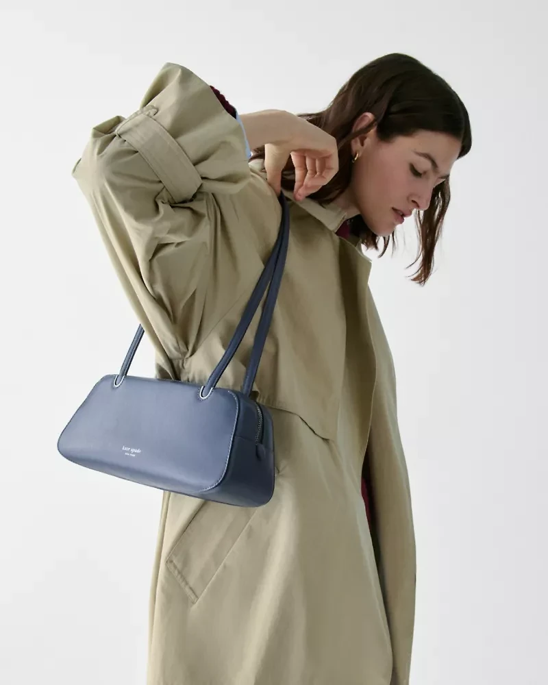 Grace Glazed Leather Shoulder Bag