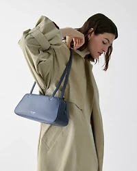 Grace Glazed Leather Shoulder Bag