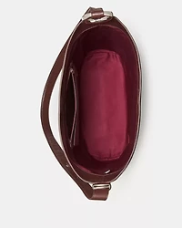 Halo Glazed Leather Large Bucket Bag