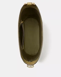 Halo Glazed Leather Large Bucket Bag