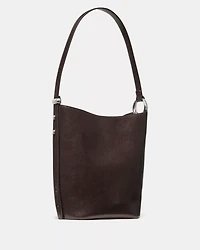 Halo Glazed Leather Bucket Bag