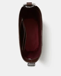 Halo Glazed Leather Bucket Bag