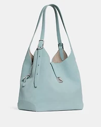 Deco Suede Large Shoulder Bag