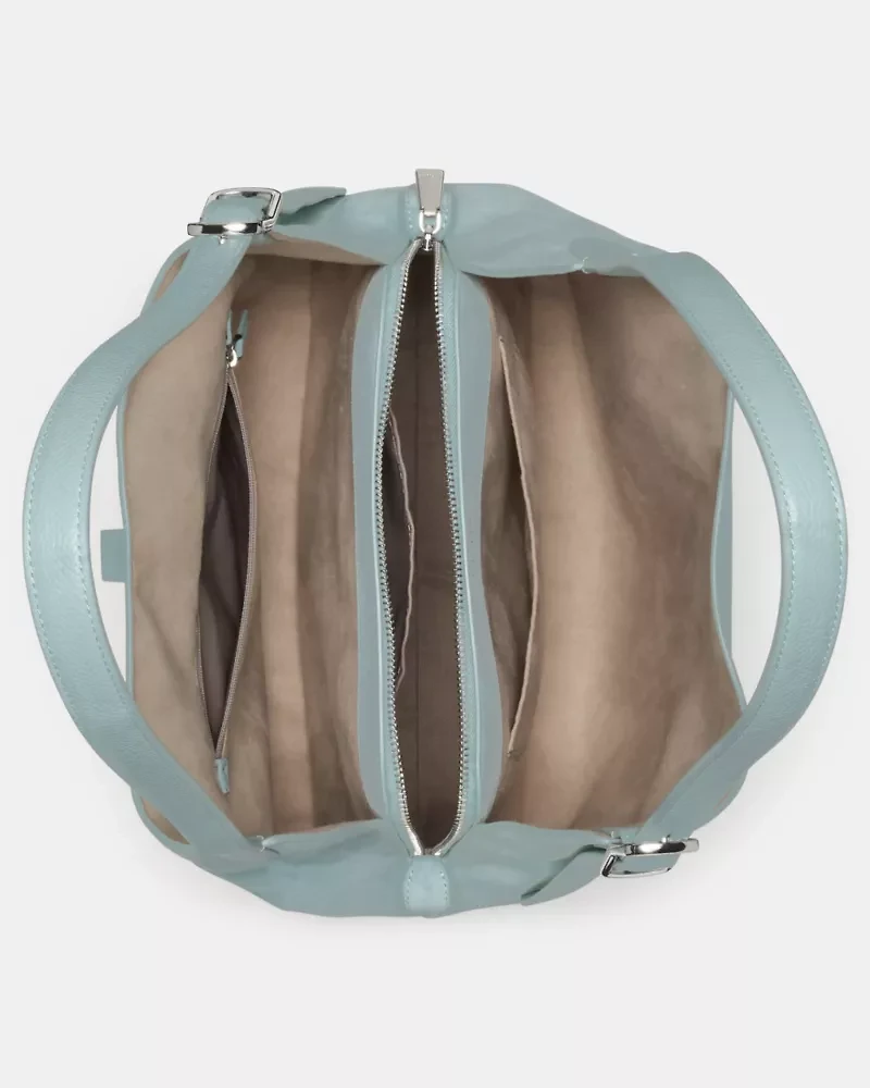 Deco Suede Large Shoulder Bag