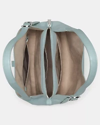 Deco Suede Large Shoulder Bag