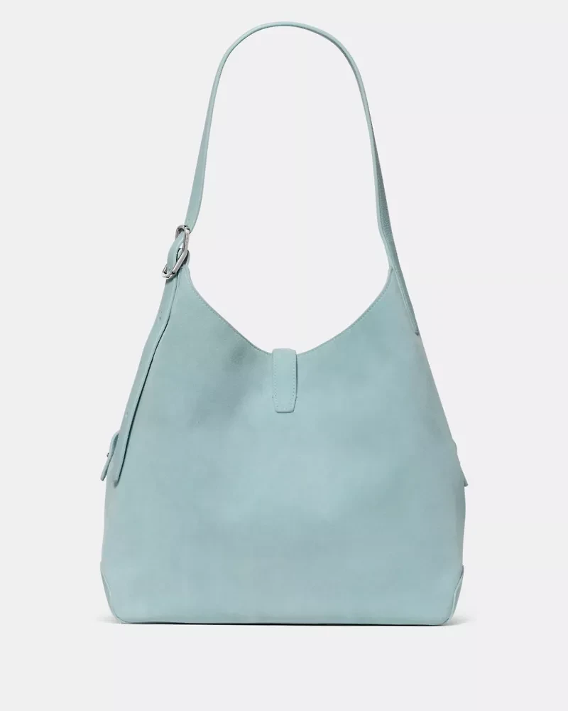 Deco Suede Large Shoulder Bag