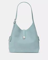 Deco Suede Large Shoulder Bag