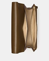 Deco Suede Chain Shoulder Bag